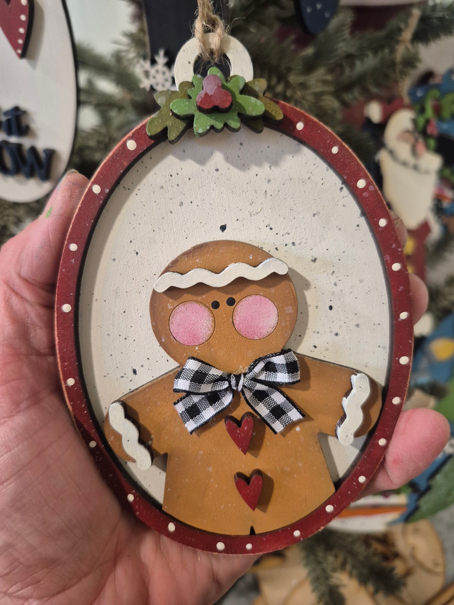 Christmas Character Frame Ornament Trio Laser SVG's