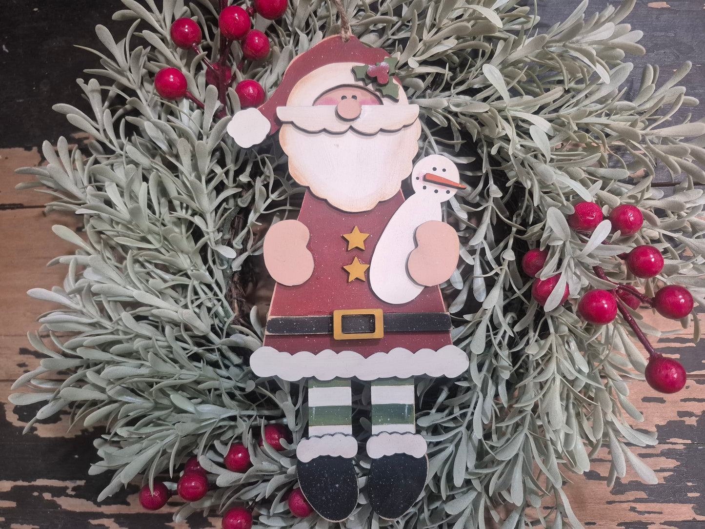 Snow Claus Ornament DIY Wood Kit
