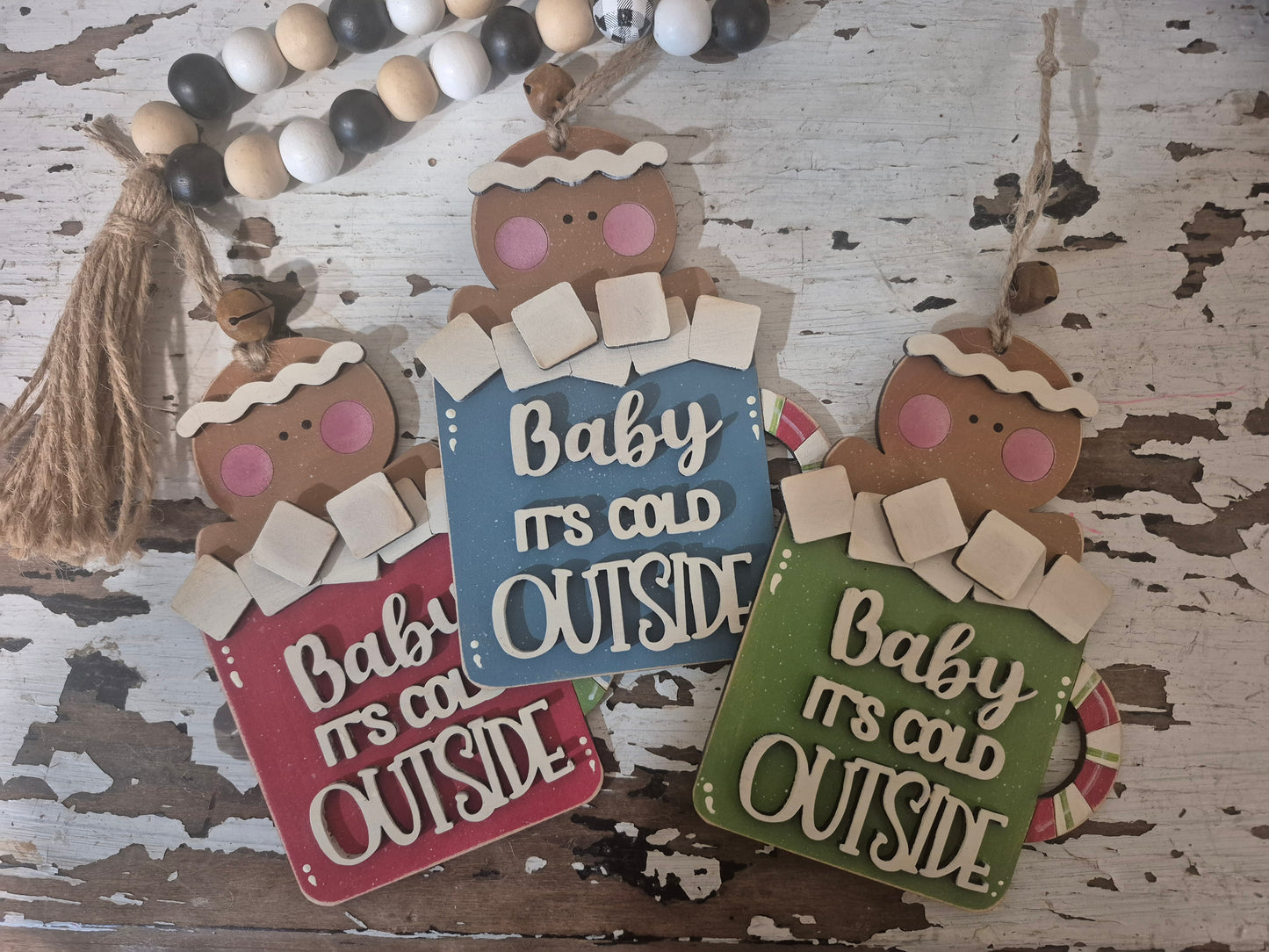 Baby it's Cold Outside Ornament DIY Wood Kit