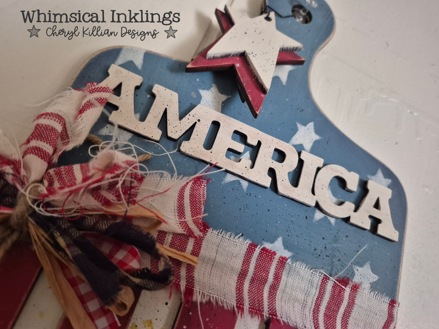 America Bread Board Sign Laser SVG| Patriotic SVG