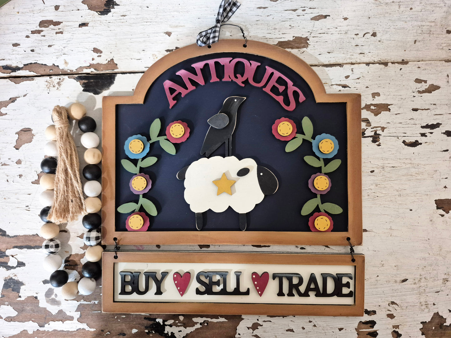 Antiques Sign Laser SVG