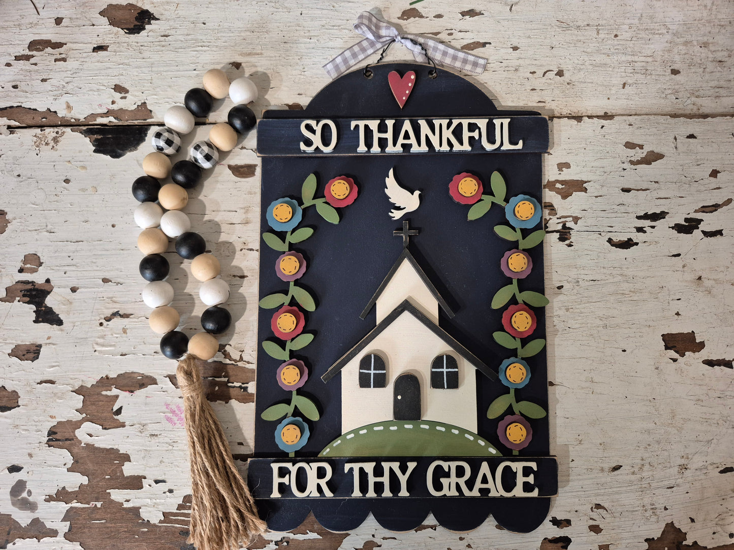 For Thy Grace Sign Laser SVG