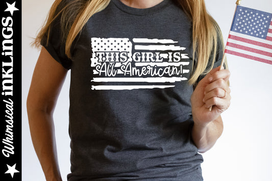 All American Girl SVG|Patriotic