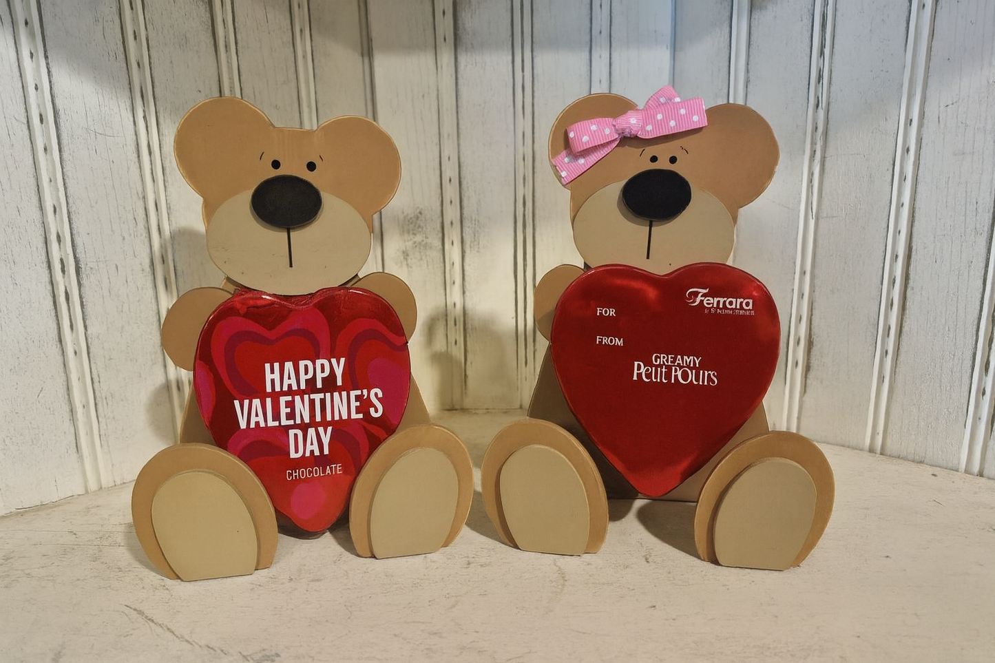 Love Bear Candy Holder DIY Wood Kit