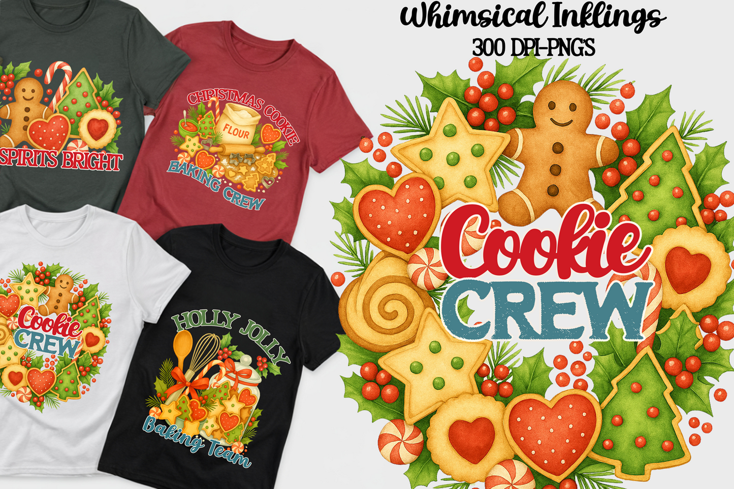 Baking Spirits Bright-Christmas Sublimation/DTF Clipart