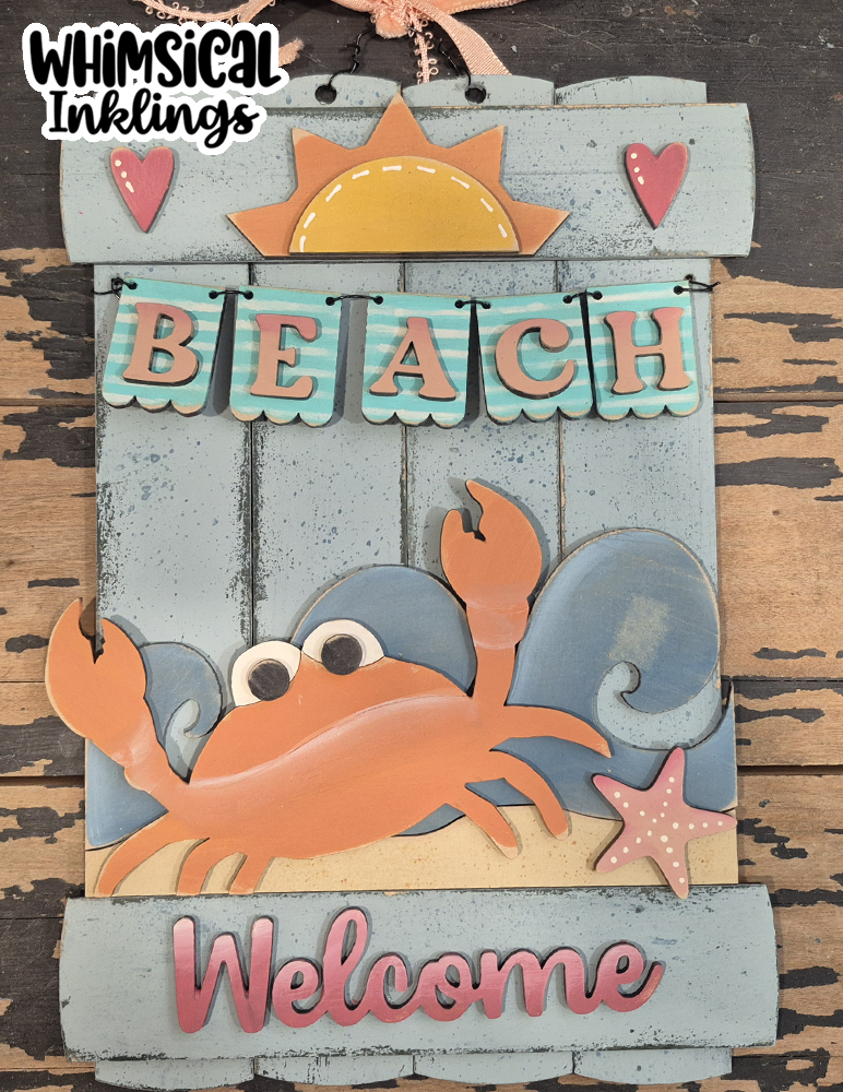 Beach Welcome Sign DIY Wood Kit