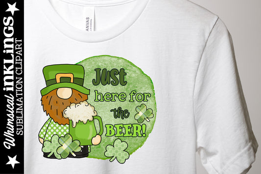 Beer Gnome Sublimation| Saint Patrick's Day