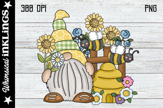 Bee Scene Gnome| Spring Sublimation