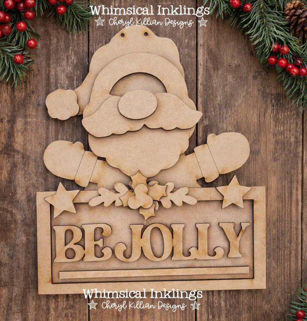 Be Jolly Santa Laser SVG | Christmas Laser SVG