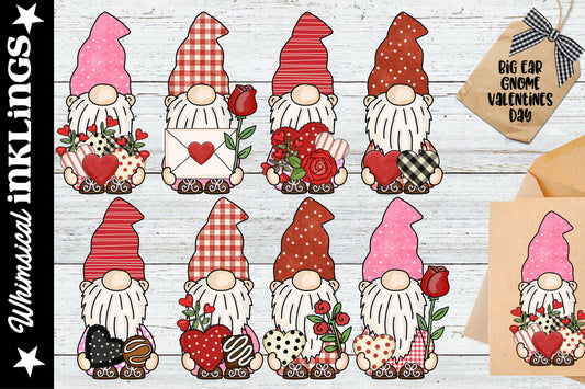 Big Ear Gnome Valentines Day Sublimations