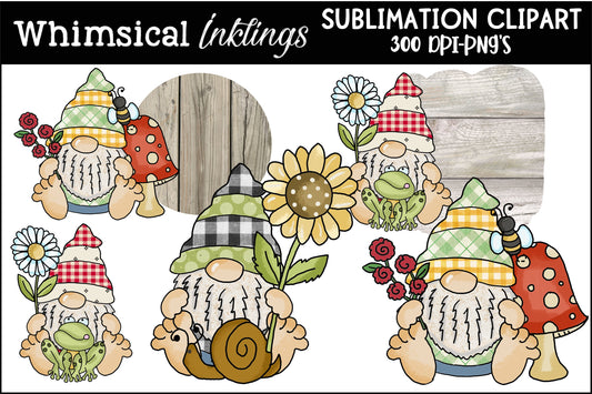Big Feet Woodland Gnomes Sublimation| Nature Sublimation