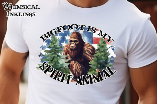 Bigfoot Is My Spirit Animal Sublimation| Nature Sublimation