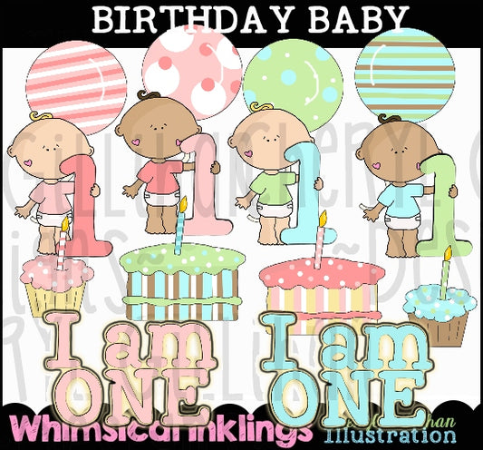 Birthday Baby Sublimation Clipart