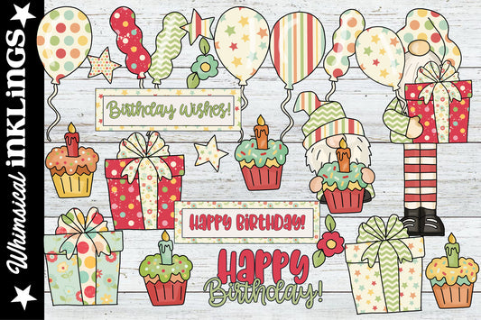 Birthday Bliss Sublimation Clipart