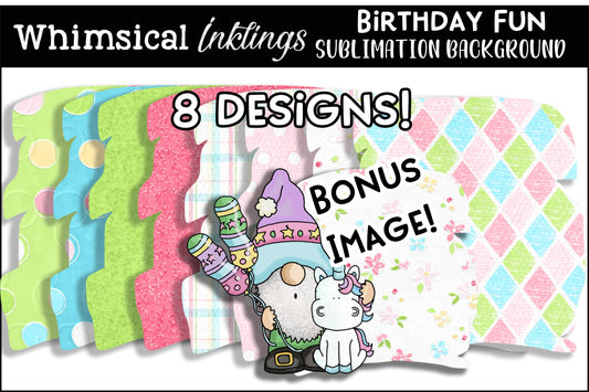 Birthday Fun Sublimation Backgrounds|