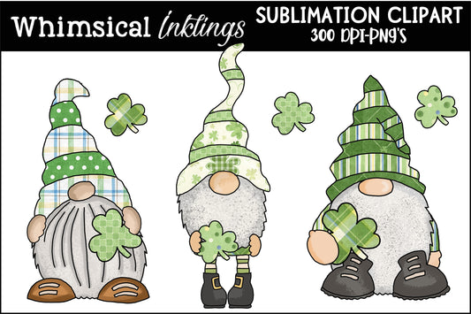 Blarney Stone Gnomes Sublimation Clipart| Irish Clipart
