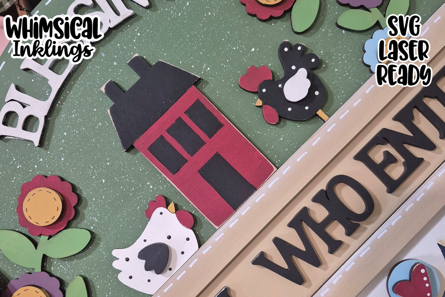 Blessings Sign Laser SVG