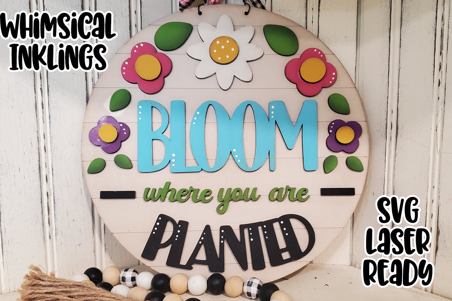 Bloom Where You Are Planted Laser SVG| Exclusive| Spring Laser SVG