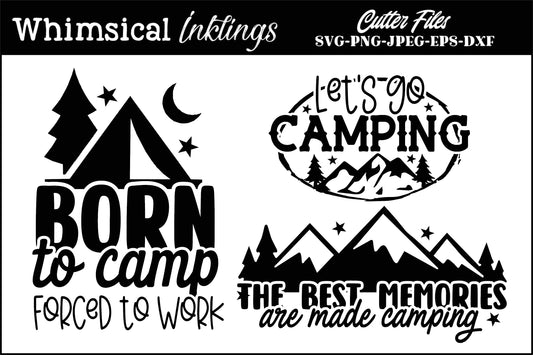Born To Camp SVG Set| Nature SVG