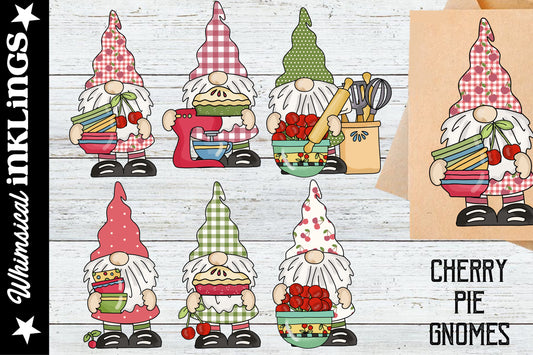 Cherry Pie Gnomes Sublimation| Baking
