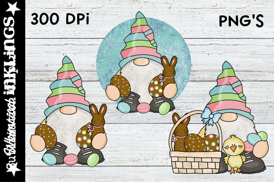 Chocolate Easter Gnomes Sublimation| Easter Sublimation