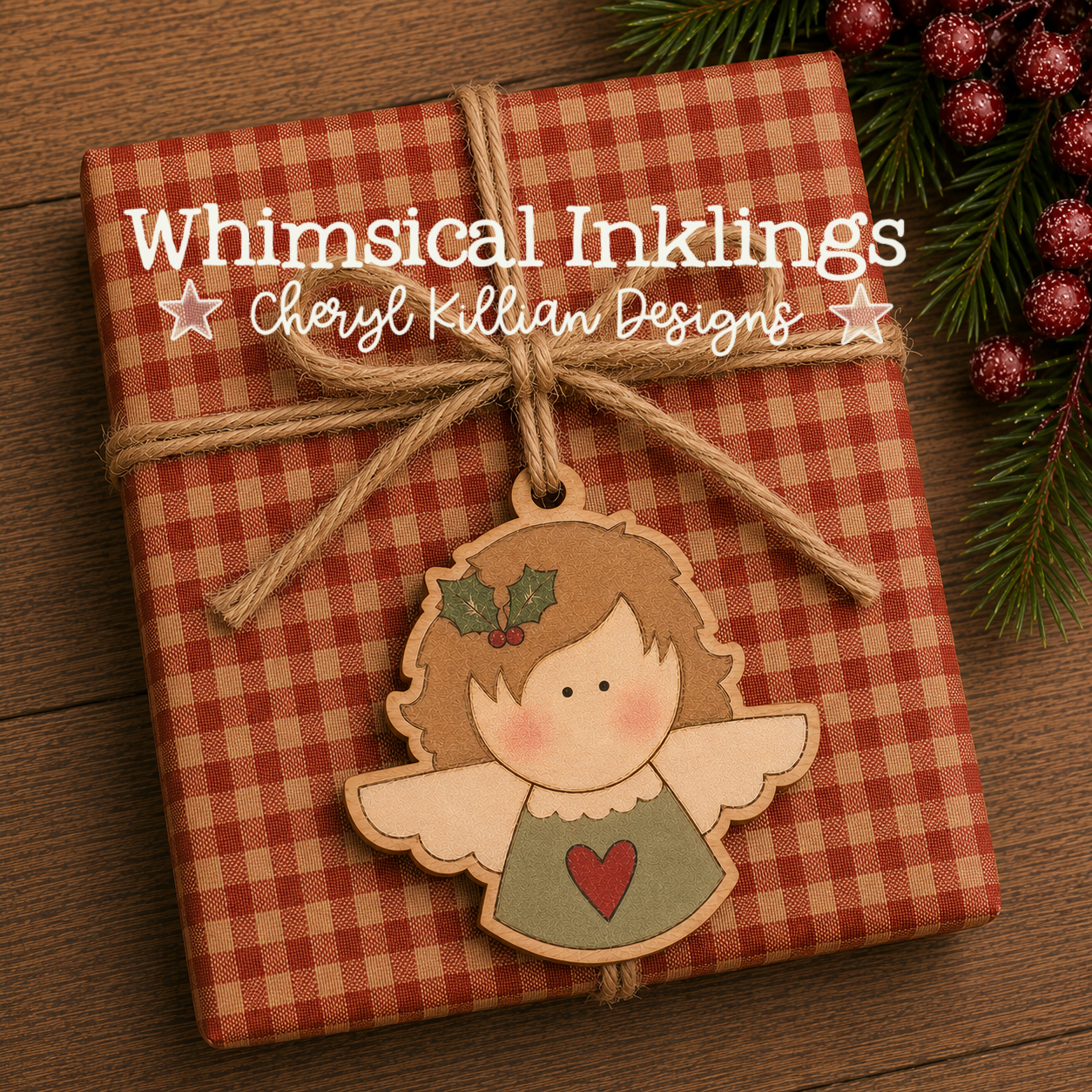 Christmas Angel Ornament Laser SVG | Christmas Laser SVG