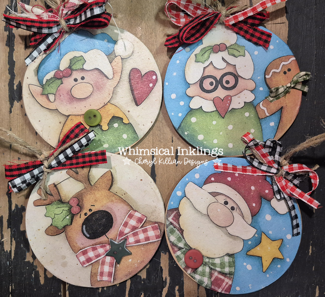 Christmas Clan Ornament SVG and Matching Modge Podge Printables| laser SVG