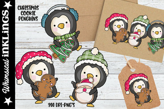 Christmas Cookie Penguins Sublimations