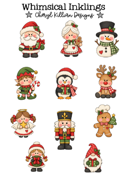 Christmas pals Sticker Pack| Christmas Stickers
