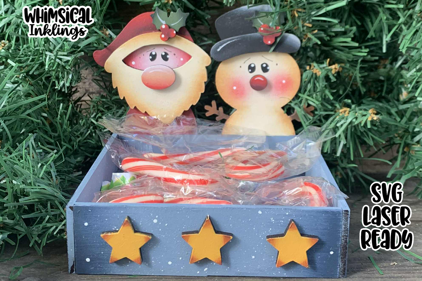 Christmas Pals Box Laser SVG