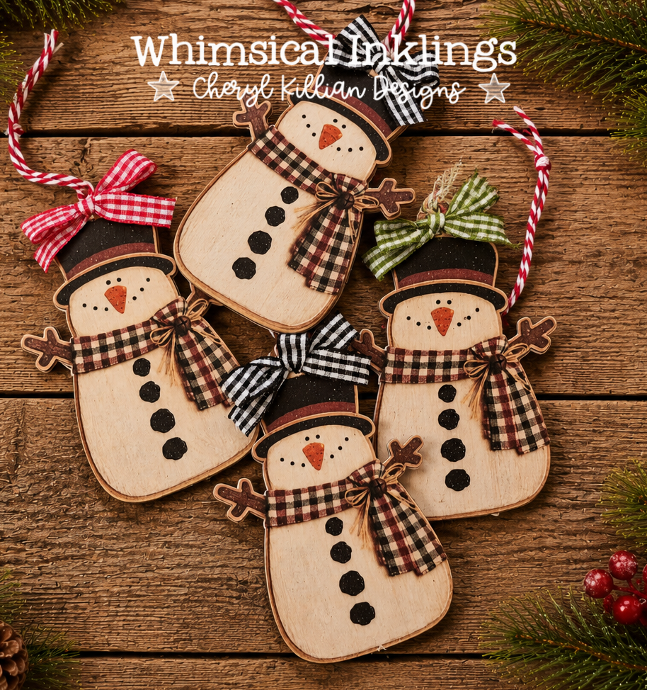 Chubby Snowman DIY Wood Kit