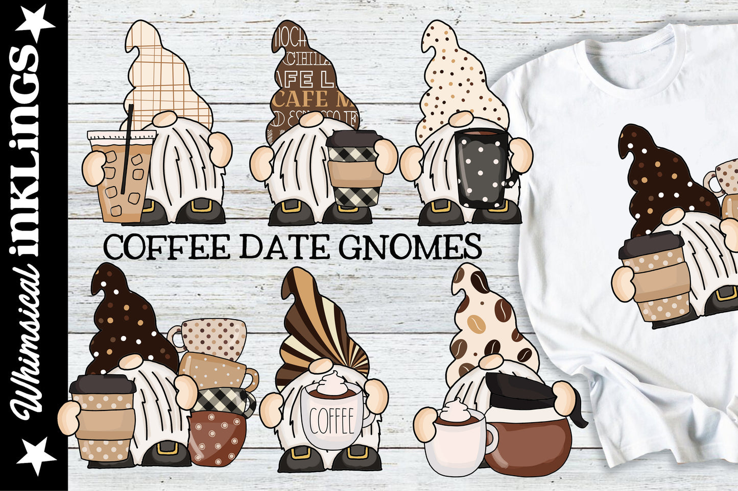 Coffee Date Gnomes Sublimations