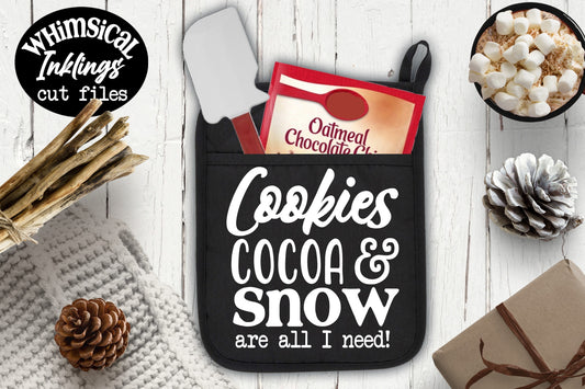 Cookies Cocoa and Snow SVG
