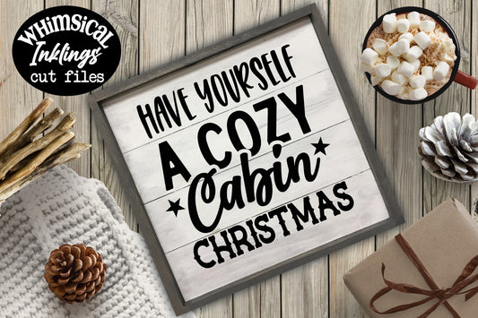 Cozy Cabin Christmas SVG