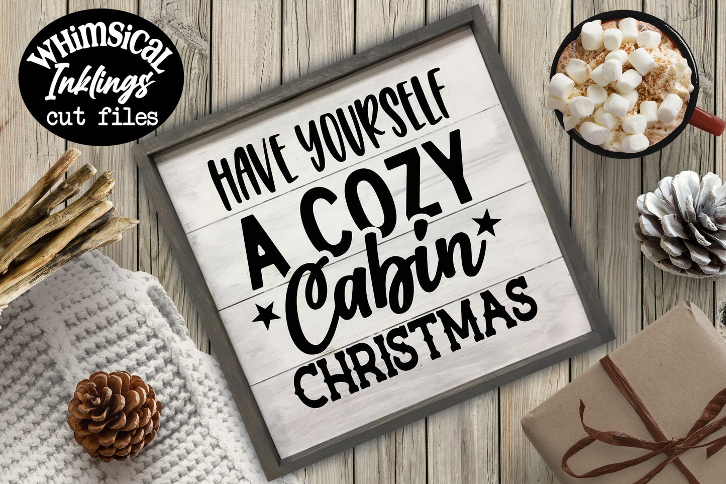 Cozy Cabin Christmas SVG