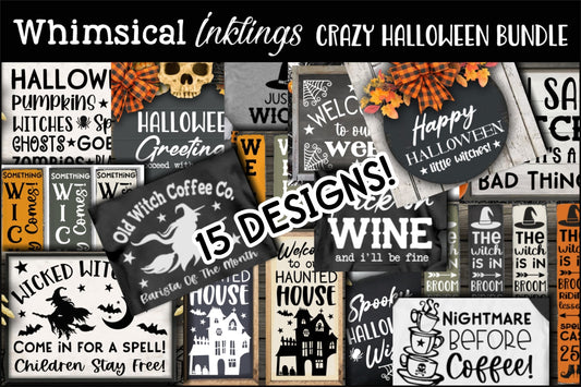 Crazy Halloween SVG Bundle |Halloween Designs|