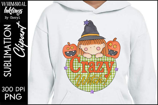 Crazy Witch Sublimation| Halloween Sublimation