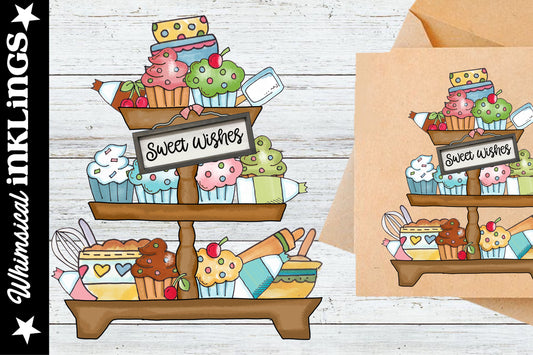 Cupcake Tiered Tray Sublimation