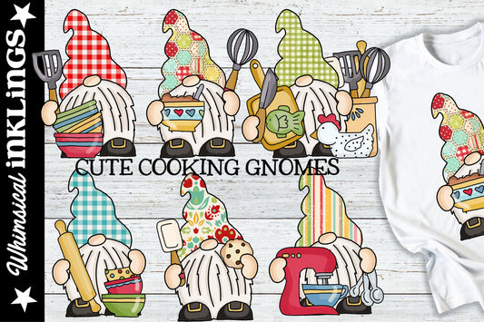 Cute Cooking Gnomes Sublimation