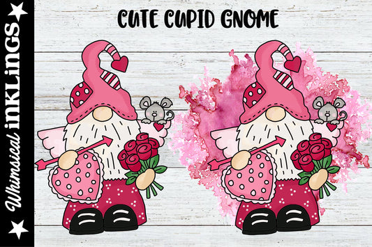 Cute Cupid Gnomes Sublimation| Valentines Day