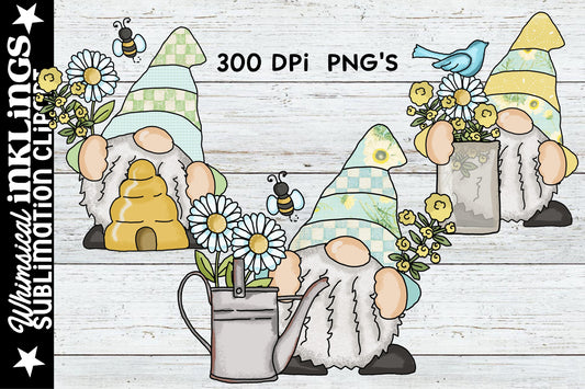 Cute Daisy Gnomes Sublimation| Spring Sublimation