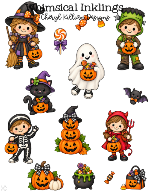 Cute Halloween Sticker Pack| Halloween Sticker Pack