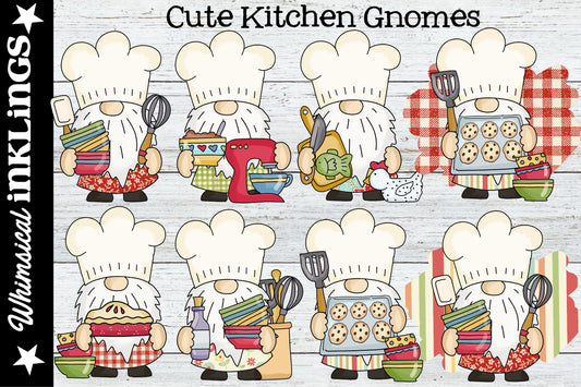 Cute Kitchen Gnomes Sublimation