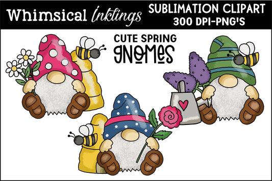 Cute Spring Gnomes| Spring Sublimation