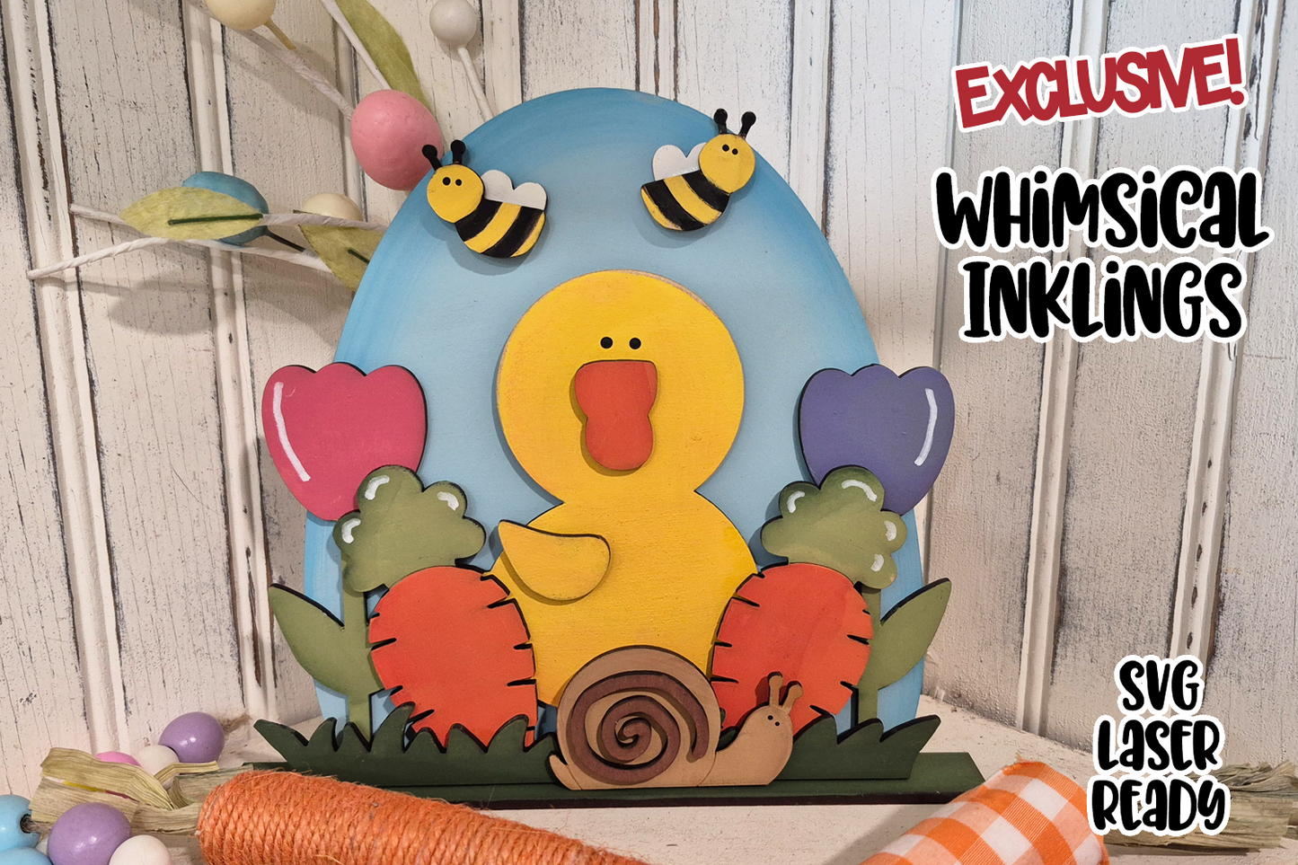 Ducky Standup Laser SVG