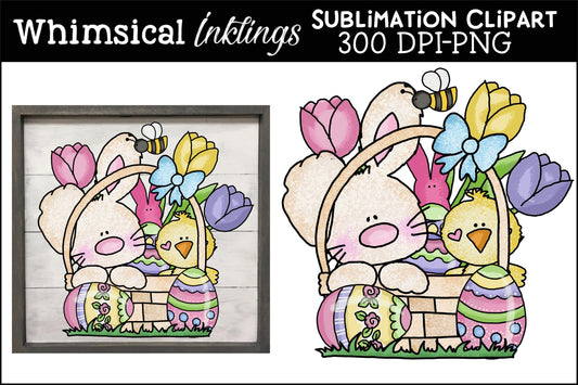 Easter Basket Bunny Sublimation| easter Sublimation