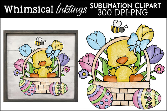 Easter Basket Ducky Sublimation| Easter Sublimation