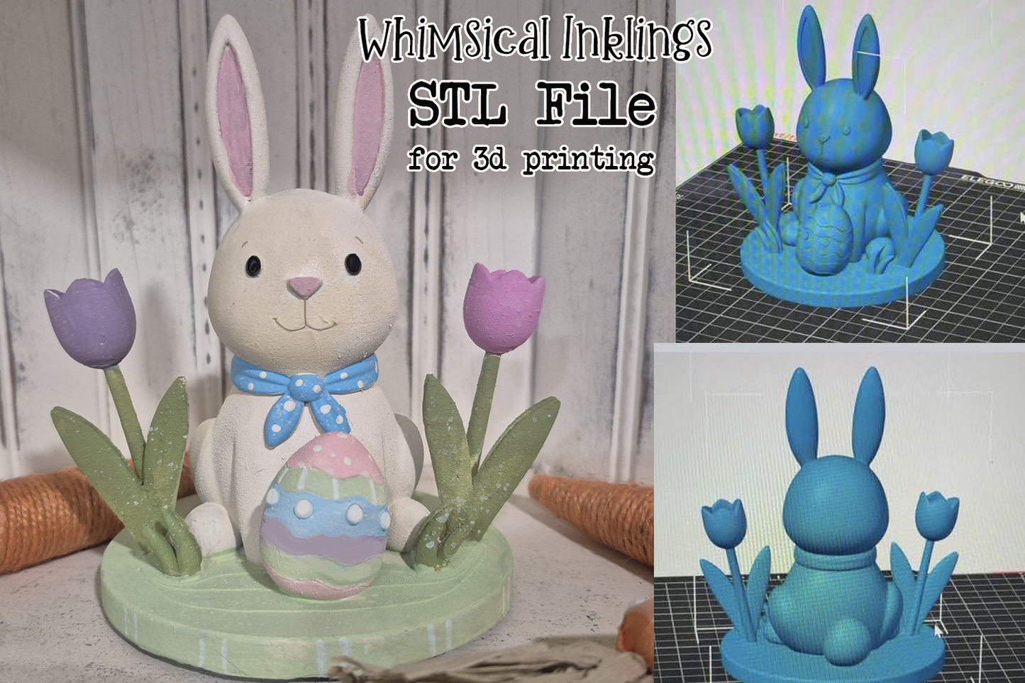 Easter Bunny STL for 3D Printing