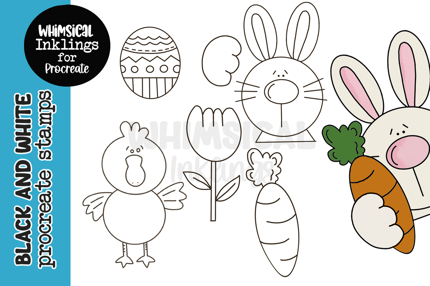 Easter Wishes Procreate Stamps