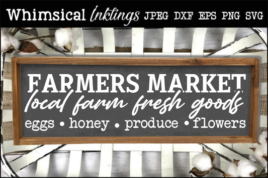 Farmers Market Local Farm Fresh SVG| Farm SVG